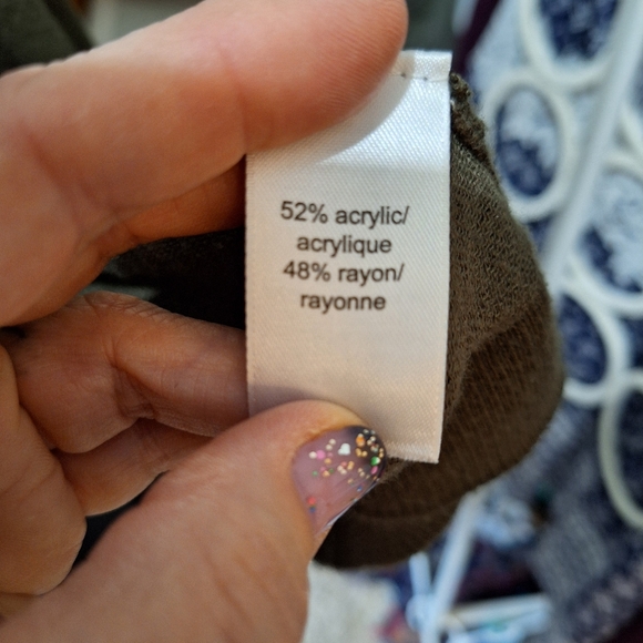 Batwing Cardigan size 0/1 Olive green - Picture 4 of 4